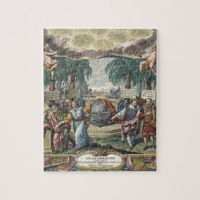 Atlas Coelestis by Doppelmaier, Vintage Astronomy Jigsaw Puzzle (Vertical)