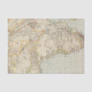 Atlas Map of Africa Tissue Paper