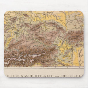 Atlas map of Central Europe Mouse Pad