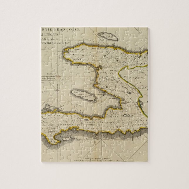 Atlas Map of Haiti Jigsaw Puzzle (Vertical)