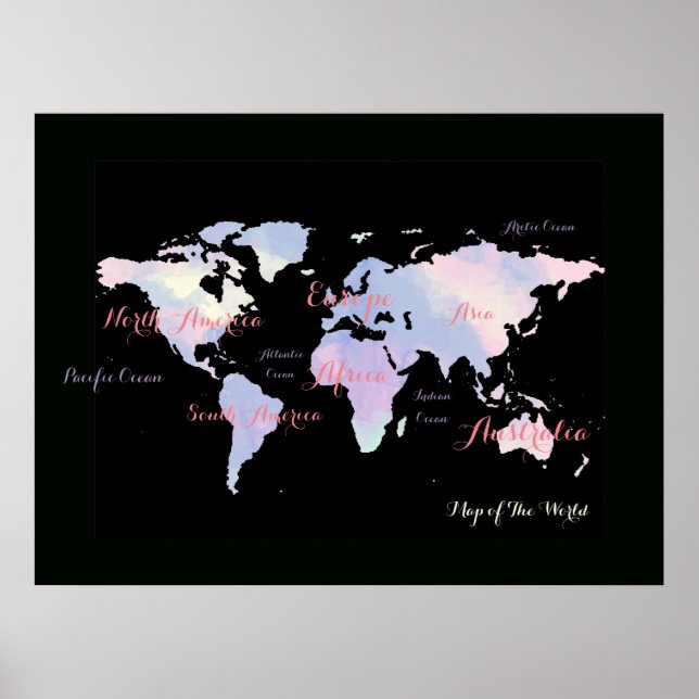 atlas . map of the world geographic poster (Front)