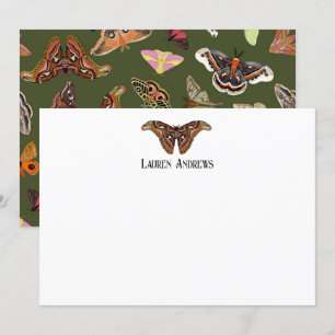 Atlas Moth Personalised Stationery Note Card