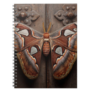 Atlas Moth Wooden Door Notebook