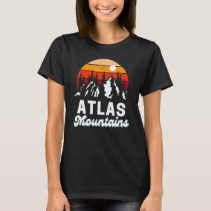 Atlas Mountains Outdoor Hiking Nature Retro Souven T-Shirt