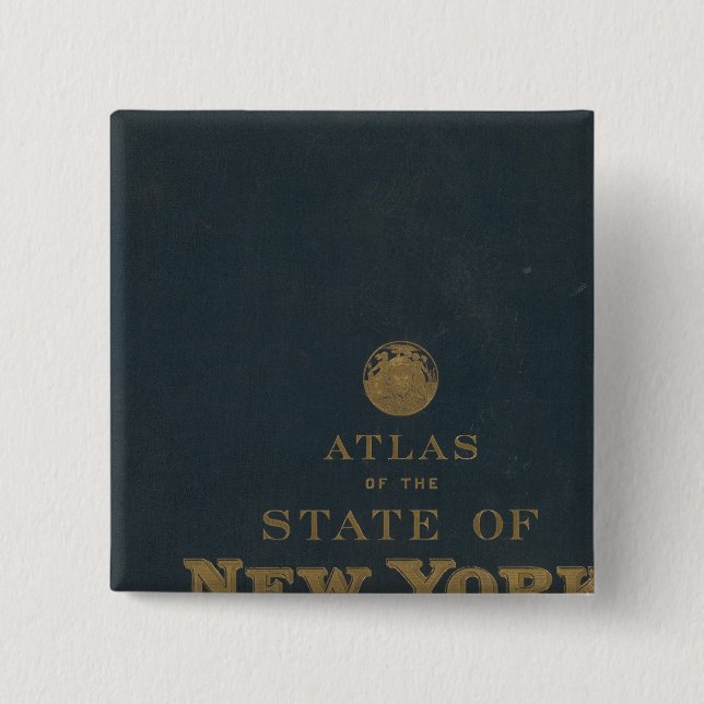 Atlas New York state 15 Cm Square Badge (Front)