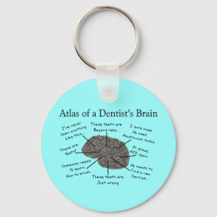 Atlas of a Dentist's Brain Key Ring