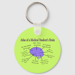Atlas of a Medical Student's Brain #2 Key Ring