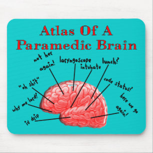 Atlas of a Paramedic Brain Mouse Pad