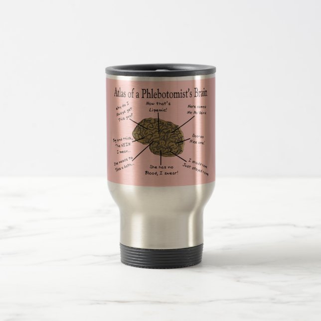 Atlas of a Phlebotomist's Brain Travel Mug (Center)