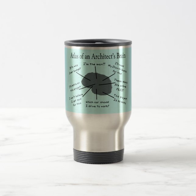 Atlas of an Architect's Brain Travel Mug (Center)