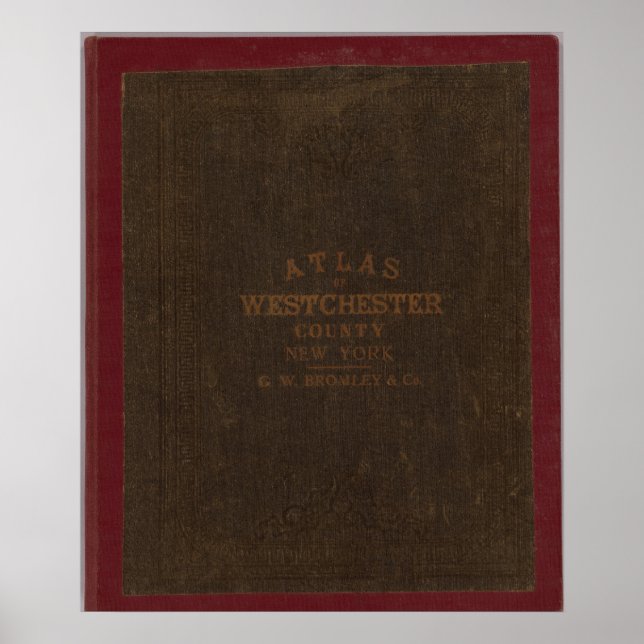 Atlas of Westchester County, NY Poster (Front)