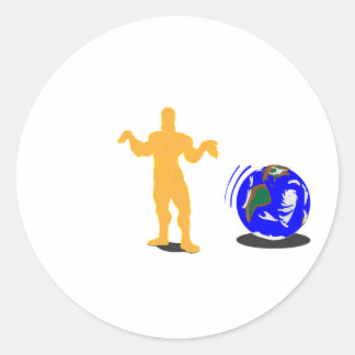 Atlas Shrugged Classic Round Sticker