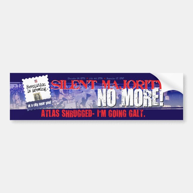 Atlas Shrugged-I'm going Galt Bumper Sticker (Front)