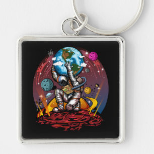 Atlas Space Man Key Ring