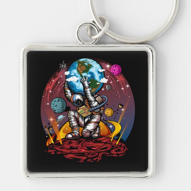 Atlas Space Man Key Ring (Front)