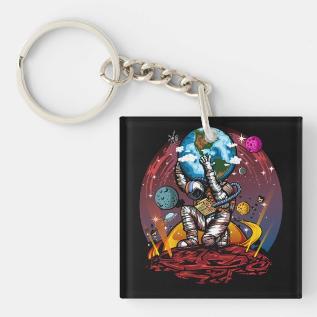 Atlas Space Man Key Ring (Front)