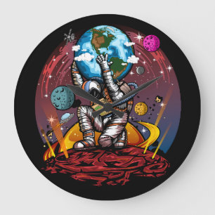 Atlas Space Man Large Clock