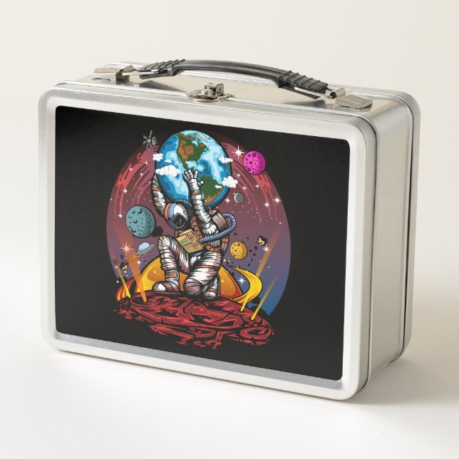 Atlas Space Man Metal Lunch Box (Front)