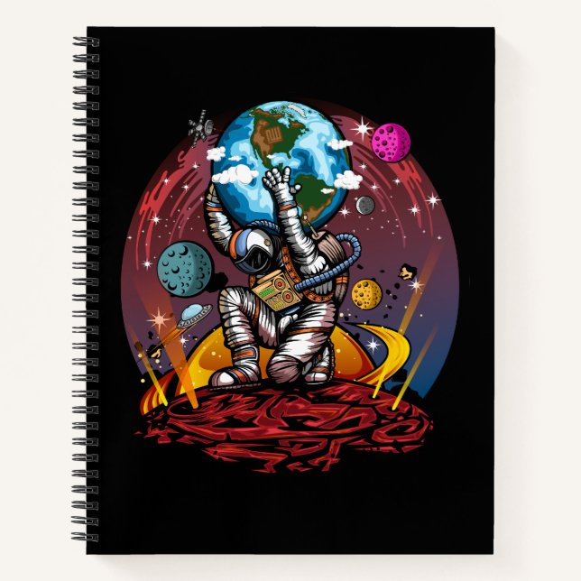 Atlas Space Man Notebook (Front)