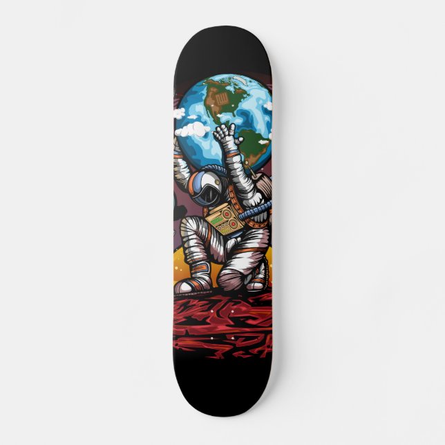 Atlas Space Man Skateboard (Front)