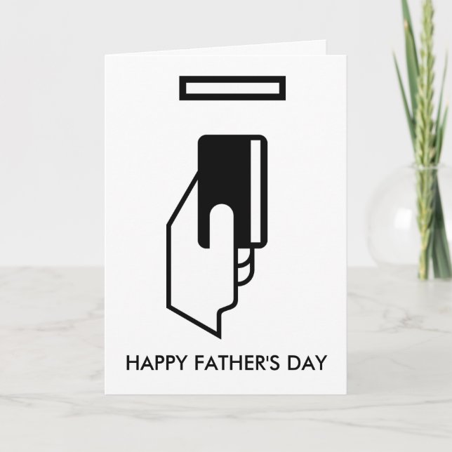 ATM, HAPPY FATHER'S DAY CARD (Front)
