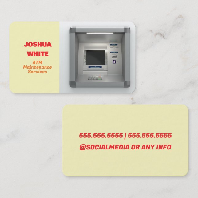 ATM Machine Business Card (Front/Back)