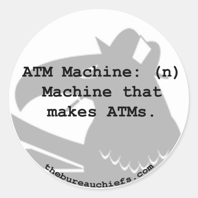 ATM Machine Sticker (Front)