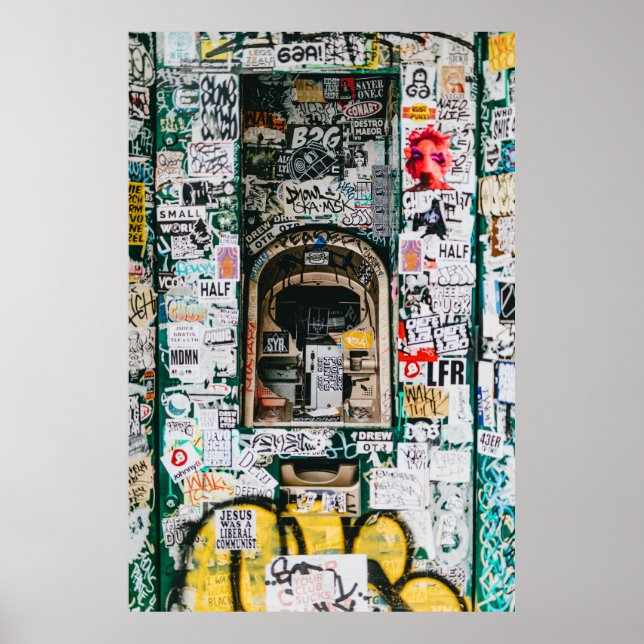 ATM MACHINE WITH GRAFFITI POSTER (Front)
