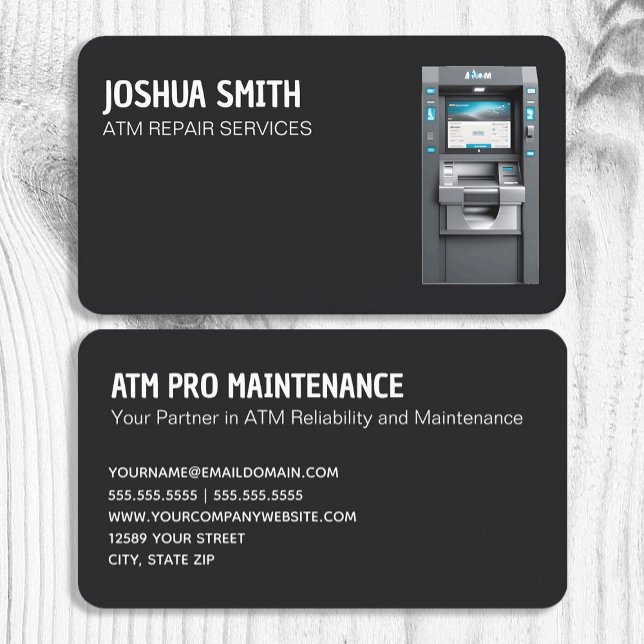 ATM Repair Service Business Card (Creator Uploaded)