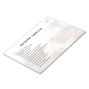 ATM Teaching Log - Tear‑Out Notepad
