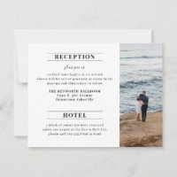 Atmosphere Reception Wedding Invitation Enclosure
