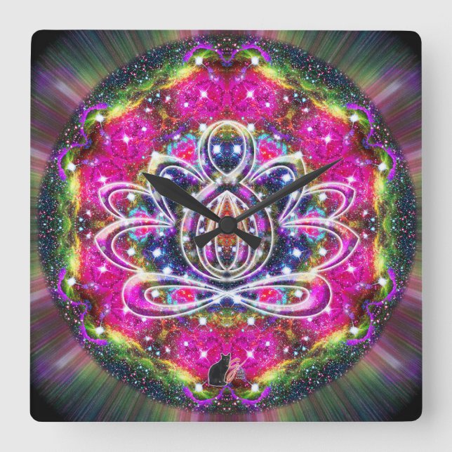 Atmospheric Zen Lotus Clock (Front)