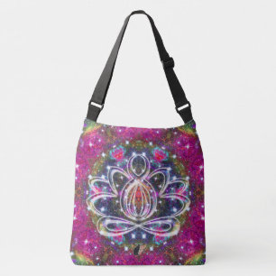 Atmospheric Zen Lotus Crossbody Bag