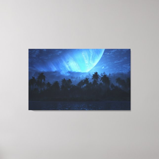 Atoll (Night) Canvas Print (Front)