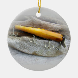 Atom A40 Vintage Fishing Lure Ceramic Tree Decoration