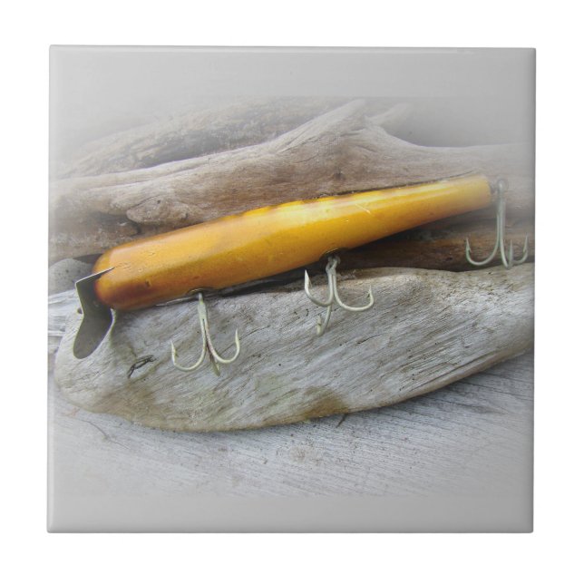 Atom A40 Vintage Saltwater Fishing Lure Tile (Front)