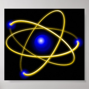 Atom atom , physics , particle , science , matter poster