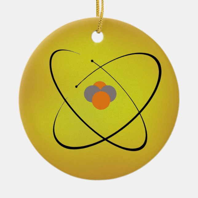 Atom Ceramic Tree Decoration (Front)