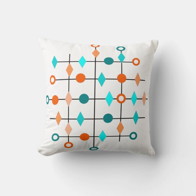 Atom Grid  Cushion (Front)