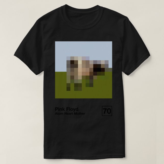 Atom Heart Mother  Minimalist Style Graphic Artwor T-Shirt (Design Front)