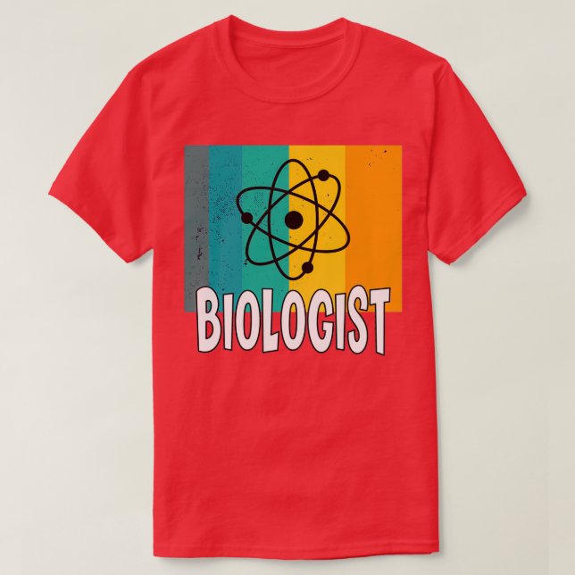Atom Molecule Science Biology Teacher Gift Idea 1 T-Shirt (Design Front)