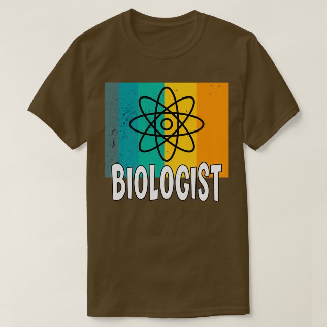 Atom Molecule Science Biology Teacher Gift Idea 4 T-Shirt (Design Front)