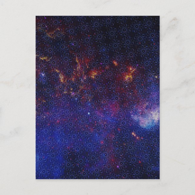 Atom Pattern Postcard (Front)