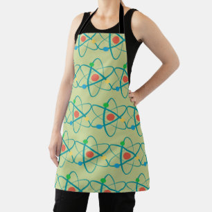 Atom Retro Protons Neutron Electrons Science Lover Apron