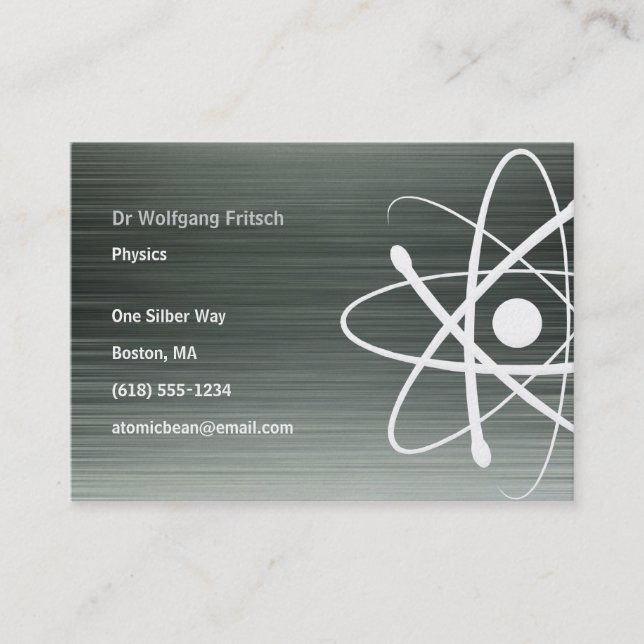 Atom - Scientist Business Card (Front)