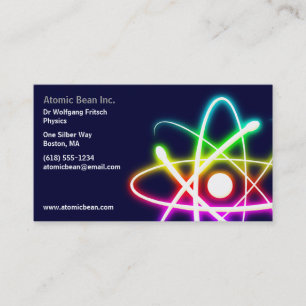 Atom   Scientist Business Card
