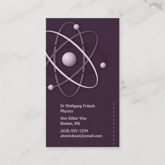 Atom - Scientist Business Card
