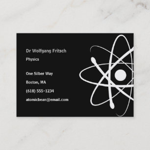 Atom   Scientist Business Card