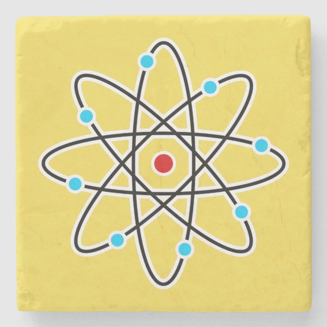 Atom Stone Coaster (Front)