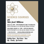 Atom Symbol, Science Course Advertising Flyer<br><div class="desc">Atom Symbol,  Science Course Advertising Flyers By The Business Card Store.</div>